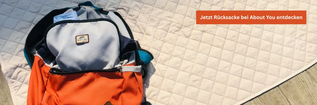 Rucksack auf Teppich Trendrucksack