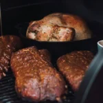 Pelletgrill BBQ Rippchen auf Grill