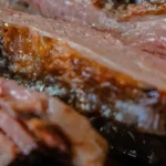 Fleisch Medium aufgeschnitten Kerntemperatur vom Grill